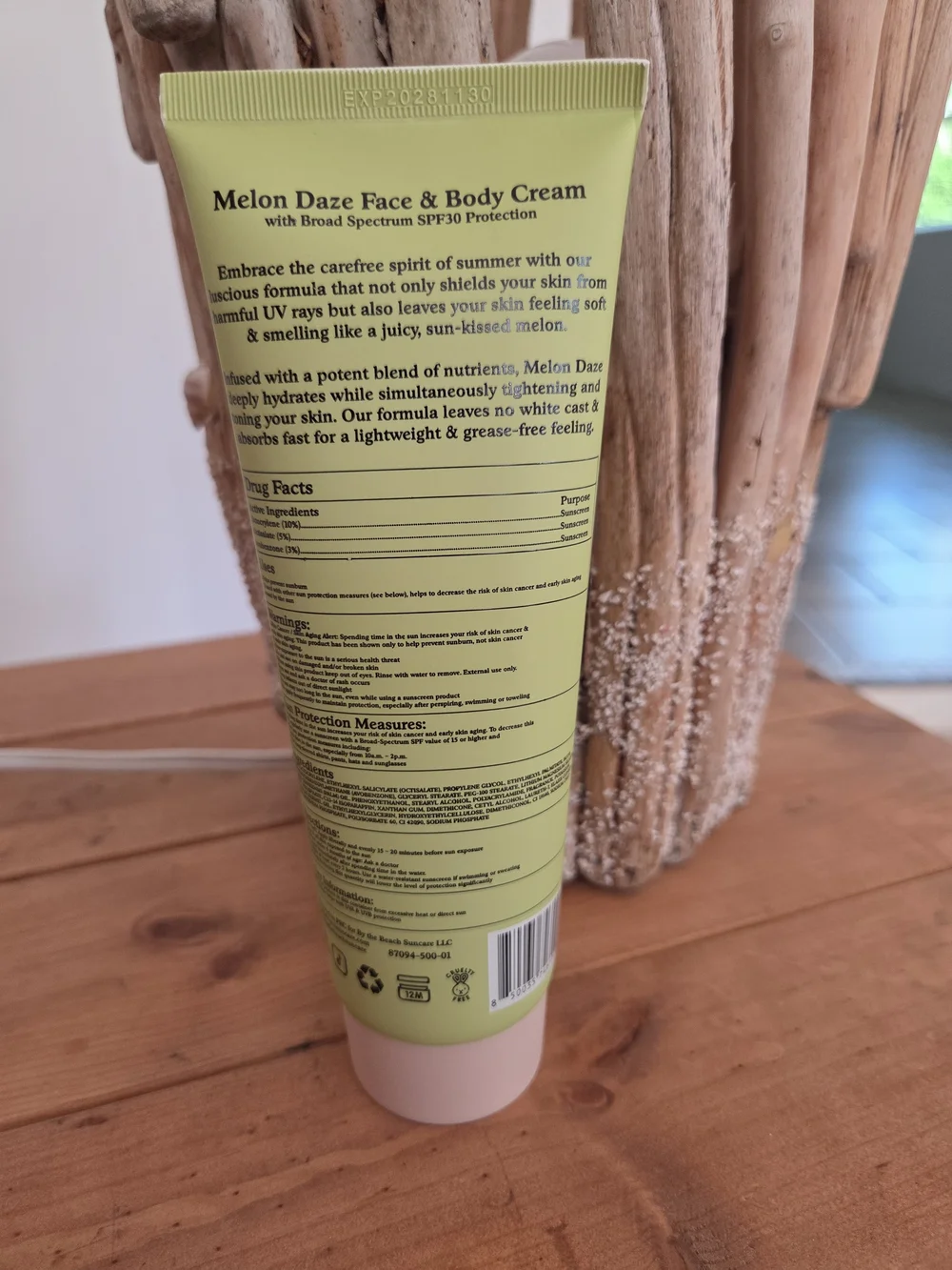By Beach Melon Daze SPF 30 Face & Body Cream - Light Green